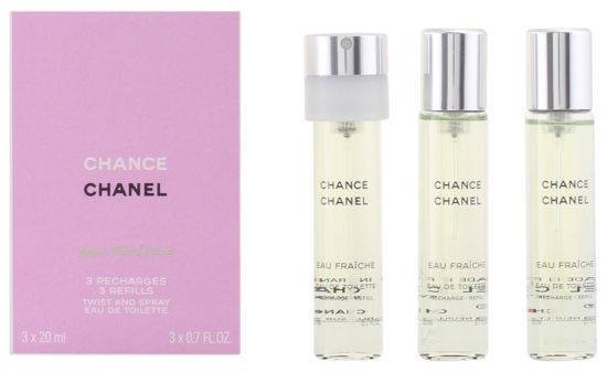 Chanel Chance Eau Fraiche Eau De Toilette Navulling 3X Vaporizer 20 ml