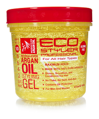 Haarfixerende gel met arganolie 473 ml