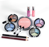 Ronde houten cosmetische aktetas