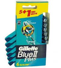 Wegwerpmesjes Blue II Plus Slalom 6 stuks