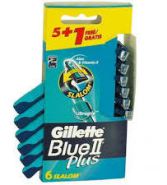 Wegwerpmesjes Blue II Plus Slalom 6 stuks