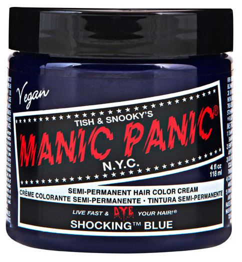 Semi-permanente haarkleur Klassiek schokkend blauw Semi-permanente haarkleur Klassiek schokkend blauw