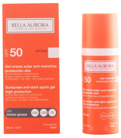Bella Aurora Spf 50 Anti-Vlek Zonnebrandcr&egrave;me Gemengde huid - 50 ml vet
