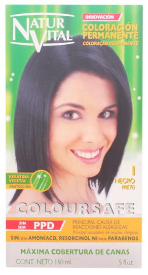 Kleuren Permanente kleuring 1 Zwart 150 ml Kleuren Permanente kleuring 1 Zwart 150 ml