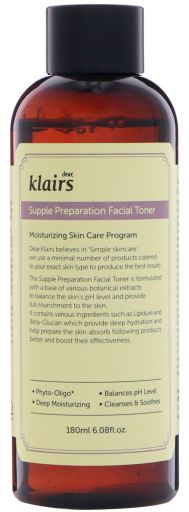 Klairs Soepele voorbereiding Facial Toner 180 ml