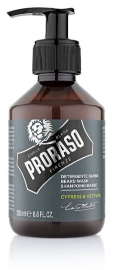 Single Blade Shampoo voor baard en snor cipres en vetiver 200 ml Single Blade Shampoo voor baard en snor cipres en vetiver 200 ml