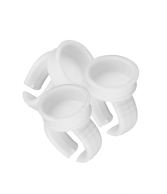 Witte wegwerpring 100 stuks