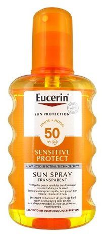 Zonbescherming spf 50 transparante zonnespray 200 milliliter Zonbescherming spf 50 transparante zonnespray 200 milliliter
