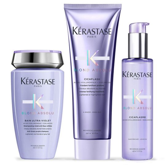 K&eacute;rastase Pack Blond Absolu Ultraviolet Bad + Cicaflash + Cicaplasme