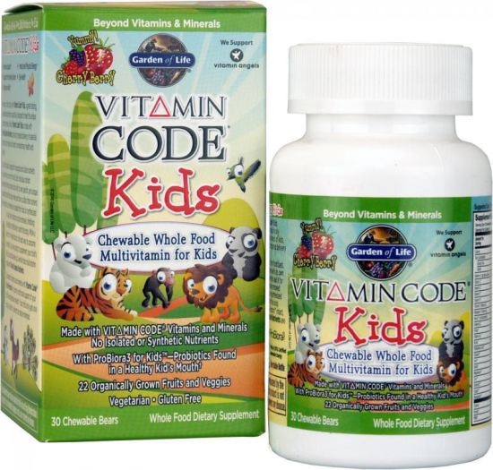 Vitamin Code Kids Multivitamine Cherry Berry 30 kauwbeertjes