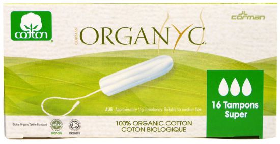 Tampons 100% katoen gemaakt zonder applicator 16 eenheden Tampons 100% katoen gemaakt zonder applicator 16 eenheden