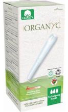 Organische 100% katoenen tampons met applicator Super 14 eenheden Organische 100% katoenen tampons met applicator Super 14 eenheden