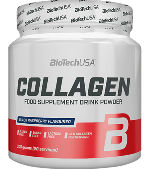 BiotechUSA Collageen Zwarte Framboos 300 gr