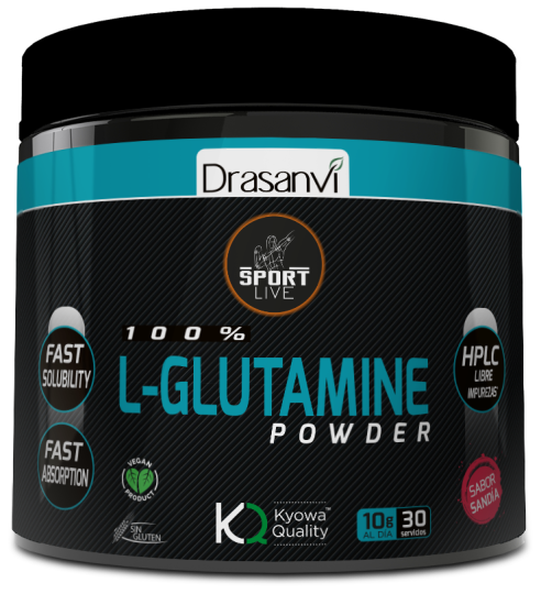 Drasanvi L-Glutamine Smaak Watermeloen Sport live 300 gr
