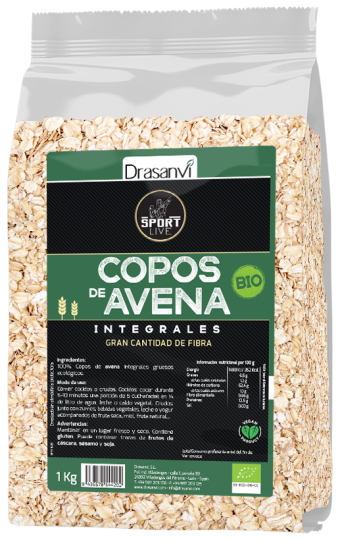 BIO Sport levende hele havervlokken 1 kg