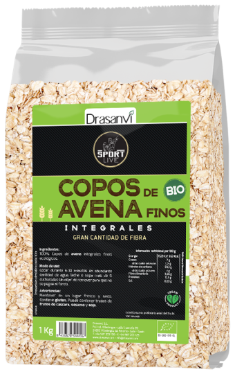 BIO fijne havervlokken Sport levend 1 kg BIO fijne havervlokken Sport levend 1 kg