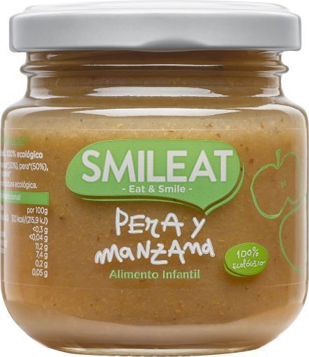 Potje Peer en Biologische Appel 130 gr Potje Peer en Biologische Appel 130 gr