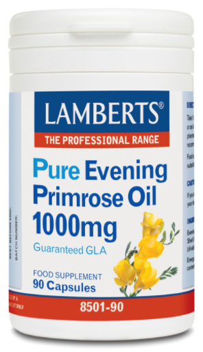 Lamberts Pure teunisbloemolie 90 capsules 1000 mg