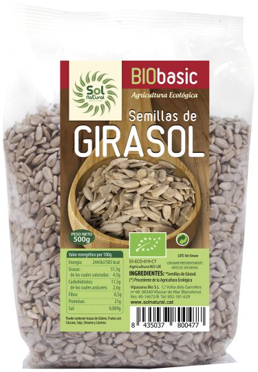 ZADEN VAN ZONNEBLOEM BIO SOLNATURAL ZADEN VAN ZONNEBLOEM BIO SOLNATURAL