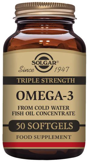 Solgar Drievoudige sterkte Omega-3 50 Softgels
