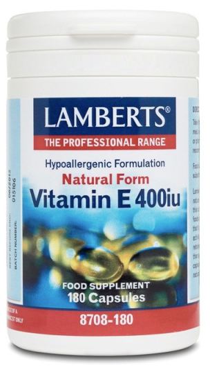 Natuurlijke vitamine E 400 IE 180 capsules Natuurlijke vitamine E 400 IE 180 capsules