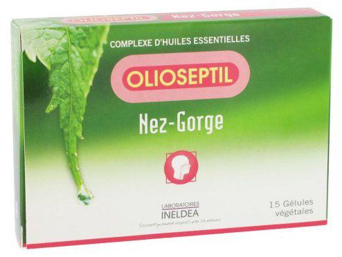 Oleoseptil neus en keel 15 capsules Oleoseptil neus en keel 15 capsules