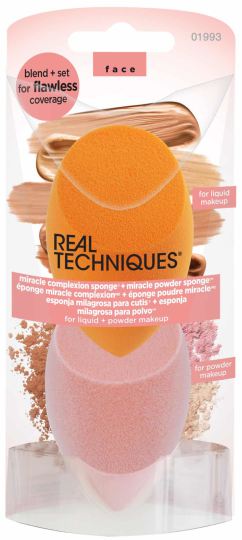 Real Techniques Miracle Teint Sponge + Miracle Powder Sponge
