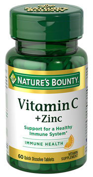 Nature's Bounty Vitamine C + zink gummies 60 capsules