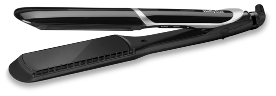 BaByliss Sleek Control brede stijltang Zwart zilver